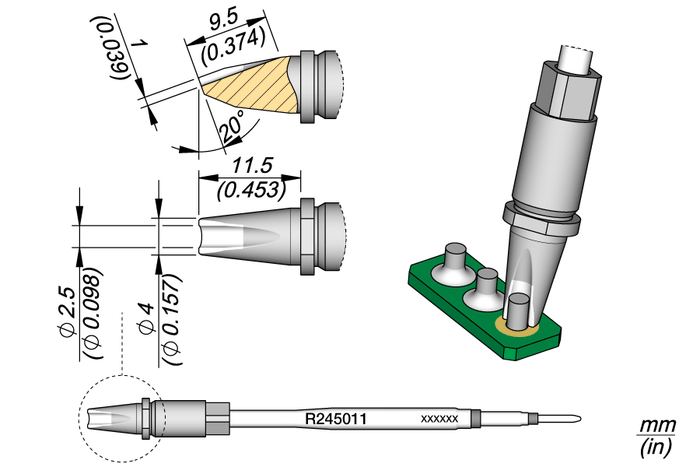 JBC Barrel Cartirgde Ø2.5 R245011