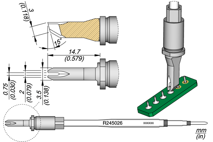 JBC Drag Cartridge 0.75