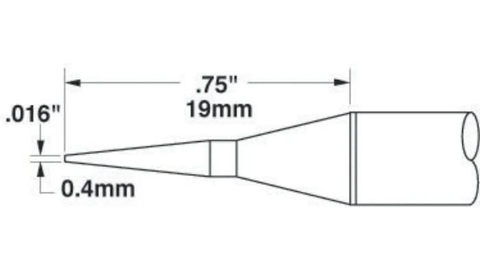 Metcal Cartridge Bevel 0.4mm (0.016