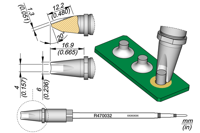 JBC Barrel Cartridge Ø 4 R470032