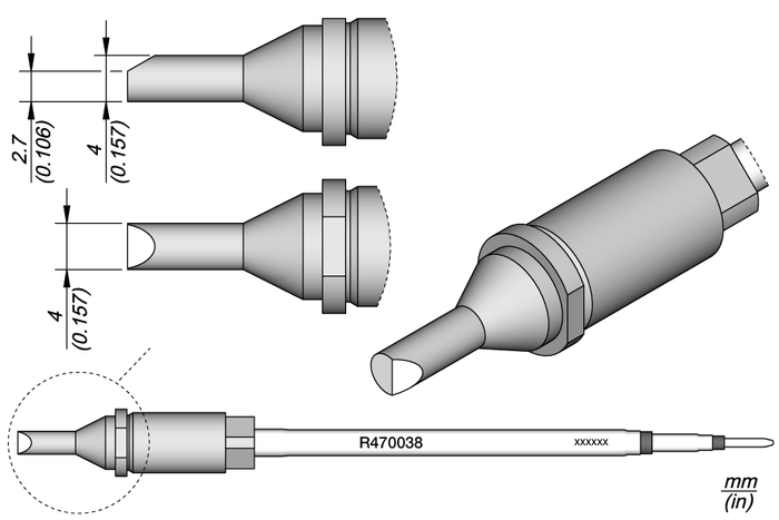 JBC Bevel Cartridge Ø 4.0 R470038