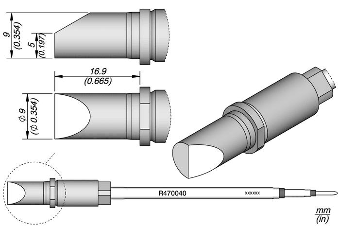 JBC Bevel Cartridge Ø 9.0