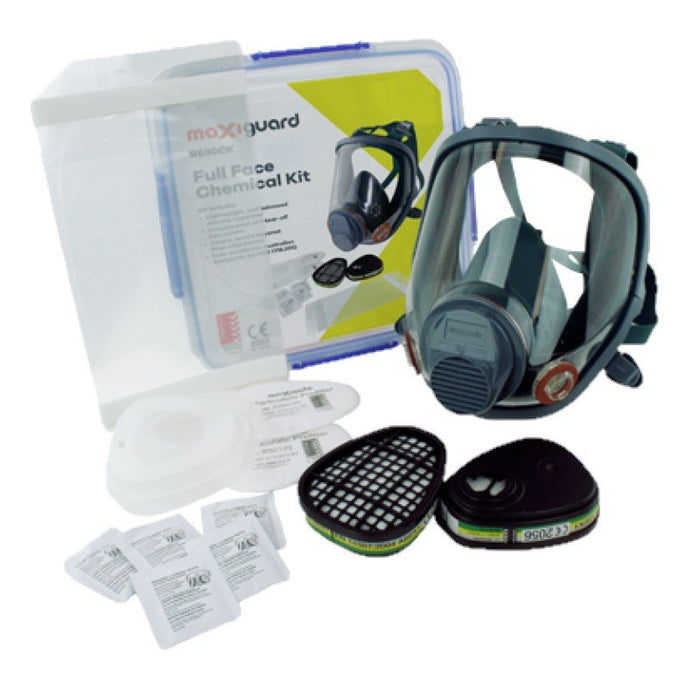 Maxiguard Full Face Respirator Chemical Kit Large Size