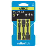 Sutton Supabit Magnetic Impact Nutsetters Sets 3 Piece S1570003