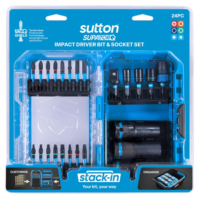 Sutton SupaTorq Impact Screwdriver Bits Set 24 Piece S250S24A