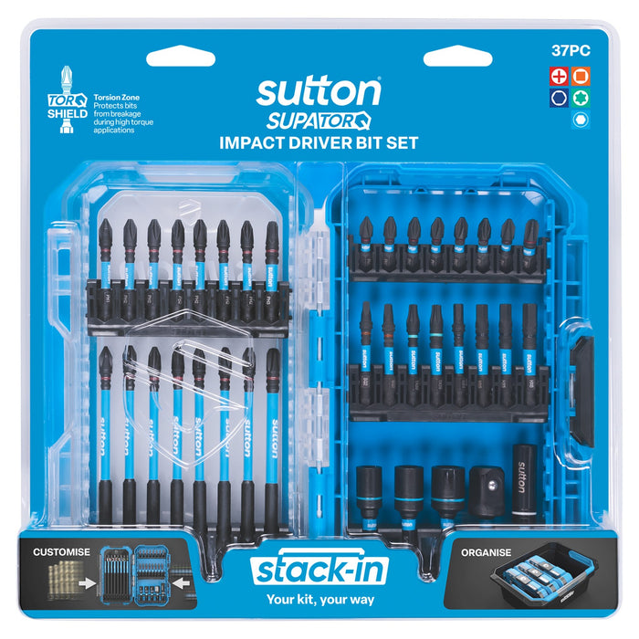 Sutton SupaTorq Impact Screwdriver Bits Set 37 Piece S250S37A