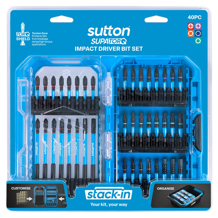 Sutton SupaTorq Impact Screwdriver Bits Set 40 Piece S250S40A