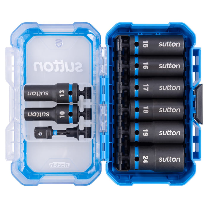 Sutton SupaTorq Impact Socket Set, 9 Pce (10-24mm)