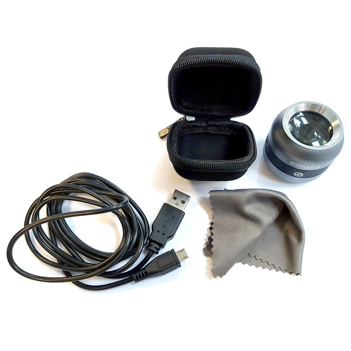 Pixel Perfect Zoomy Magnifier Microscope 30mm, 10x Magnification UV Light