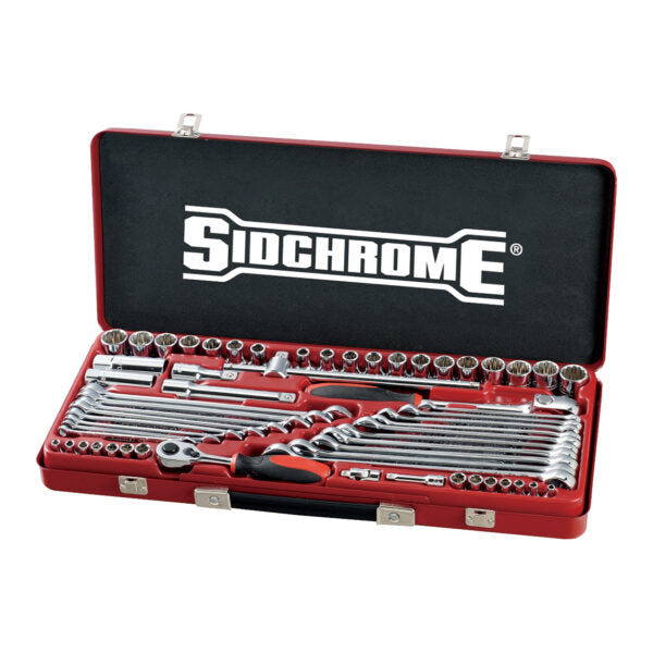 Sidchrome 60 Pce Metric/AF 1/4