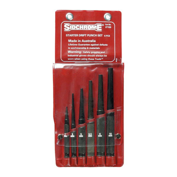 Sidchrome 6 Pce Starter Drift Punch Set