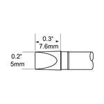 Metcal SCP Soldering Cartridge Chisel Extra Large 5.0mm (0.197