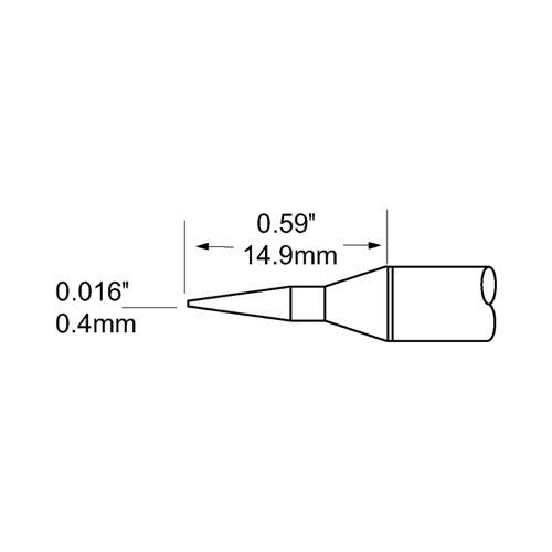 Metcal SCP Soldering Cartridge Conical Long 0.4mm (0.016
