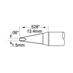 Metcal Soldering Tip Chisel 1.5mm (0.06