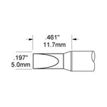 Metcal Soldering Tip Chisel 5mm (0.197