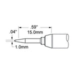 Metcal Soldering Tip Conical Long 1mm (0.04