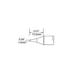 Metcal Soldering Tip Conical Long 1mm (0.039