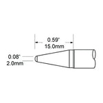 Metcal Solder Tip Conical Long 2mm (0.079