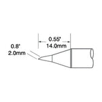 Metcal Rework Tip Hoof Drag 2mm (0.079