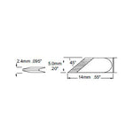 Metcal Rework Tip Knife 5.0mm (0.197