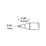 Metcal SFP Soldering Cartridge Chisel 30Deg 1.0mm (0.039