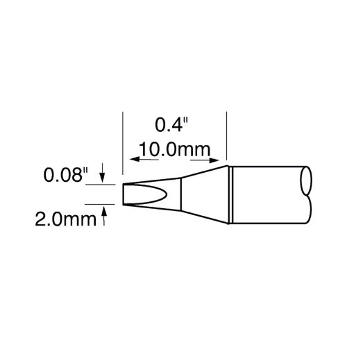 Metcal SFP Soldering Cartridge Chisel 30° 2.0mm (0.079