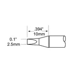 Metcal SFP Soldering Cartridge Chisel 2.5mm (0.098