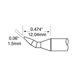 Metcal SFP Soldering Cartridge Chisel Bent 1.5mm (0.059