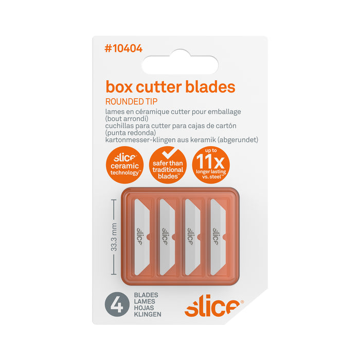 Slice Ceramic Box Cutter Blades 4 Pack Rounded 10404