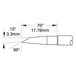 Metcal SMTC Rework Cartridge Hoof 3.3mm (0.13