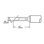 Metcal SMTC Rework Cartridge Knife 2.5mm 600 Series SMTC-0165