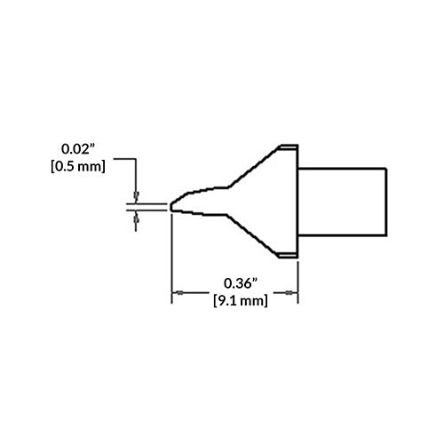 Metcal SMTC Rework Cartridge HM Blade 10.0mm (0.39) 600 Series SMTC-0BL100