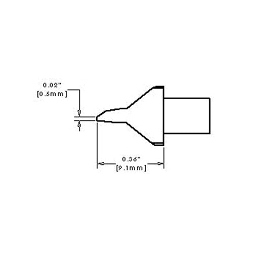 Metcal SMTC Rework Cartridge HM Blade 35.0mm (1.38) 600 Series SMTC-0BL350