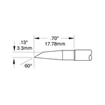 Metcal SMTC Rework Cartridge Hoof 3.3mm (0.13