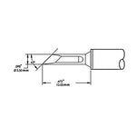 Metcal SMTC Rework Cartridge Knife 2.5mm 700 Series SMTC-1165