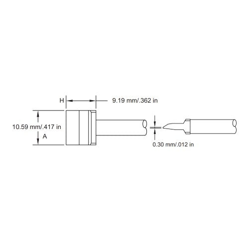 Metcal SMTC Rework Cartridge Blade 10mm (0.4