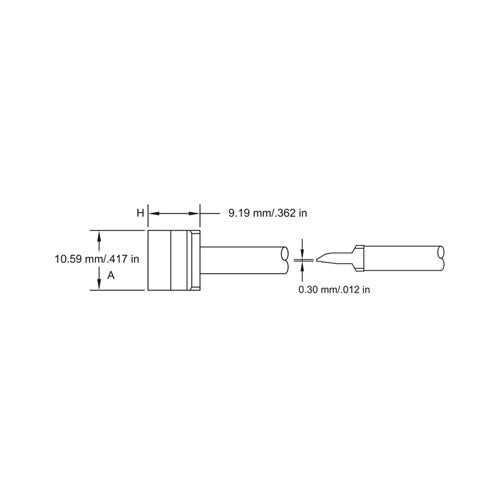 Metcal SMTC Rework Cartridge Blade 10.0mm (0.4