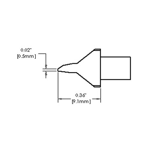 Metcal SMTC Rework Cartridge HM Blade 10.0mm (0.39) 800 Series SMTC-8BL100