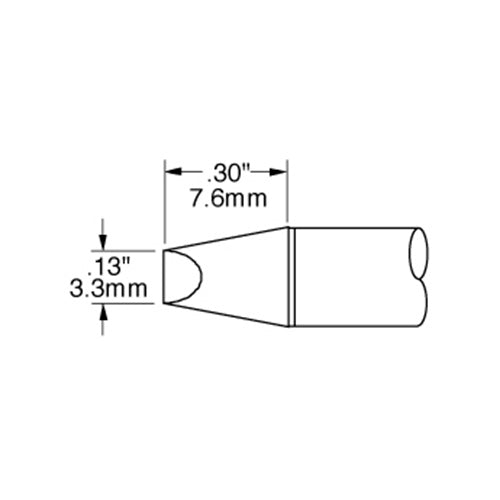 Metcal SSC Soldering Cartridge Chisel 3.0mm (0.118