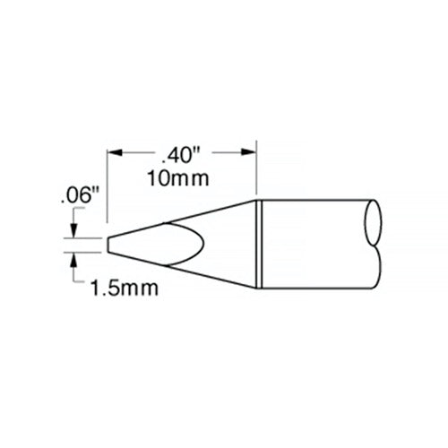 Metcal SSC Soldering Cartridge Chisel 1.5mm (0.059
