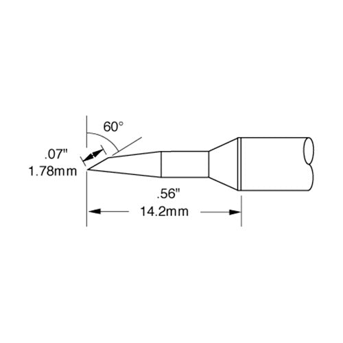 Metcal SSC Soldering Cartridge Bevel 1.78mm (0.07