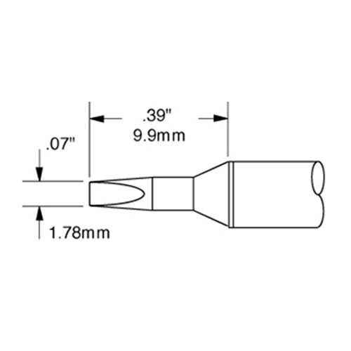 Metcal SSC Soldering Cartridge Conical Chisel 1.78mm (0.07