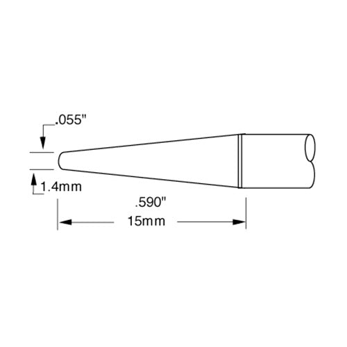 Metcal SSC Soldering Cartridge Conical Sharp 1.4mm (0.055