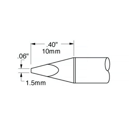 Metcal SSC Soldering Cartridge Chisel 1.5mm (0.059