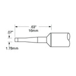 Metcal SSC Soldering Cartridge Chisel Bevel 0.4mm (0.016