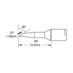 Metcal SSC Soldering Cartridge Bevel 1.78mm (0.07