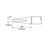 Metcal SSC Soldering Cartridge Chisel Long 1.78mm (0.07