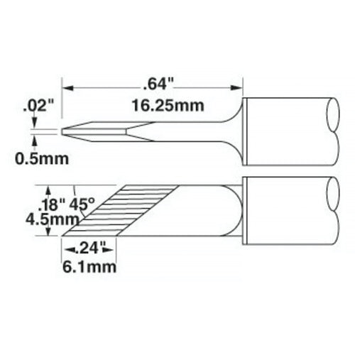 Metcal SSC Rework Cartridge Knife 5.97mm (0.235