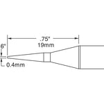 Metcal SSC Soldering Cartridge Bevel 0.4mm (0.016