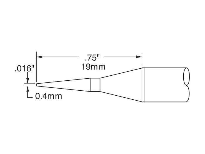 Metcal SSC Soldering Cartridge Bevel 0.4mm (0.016